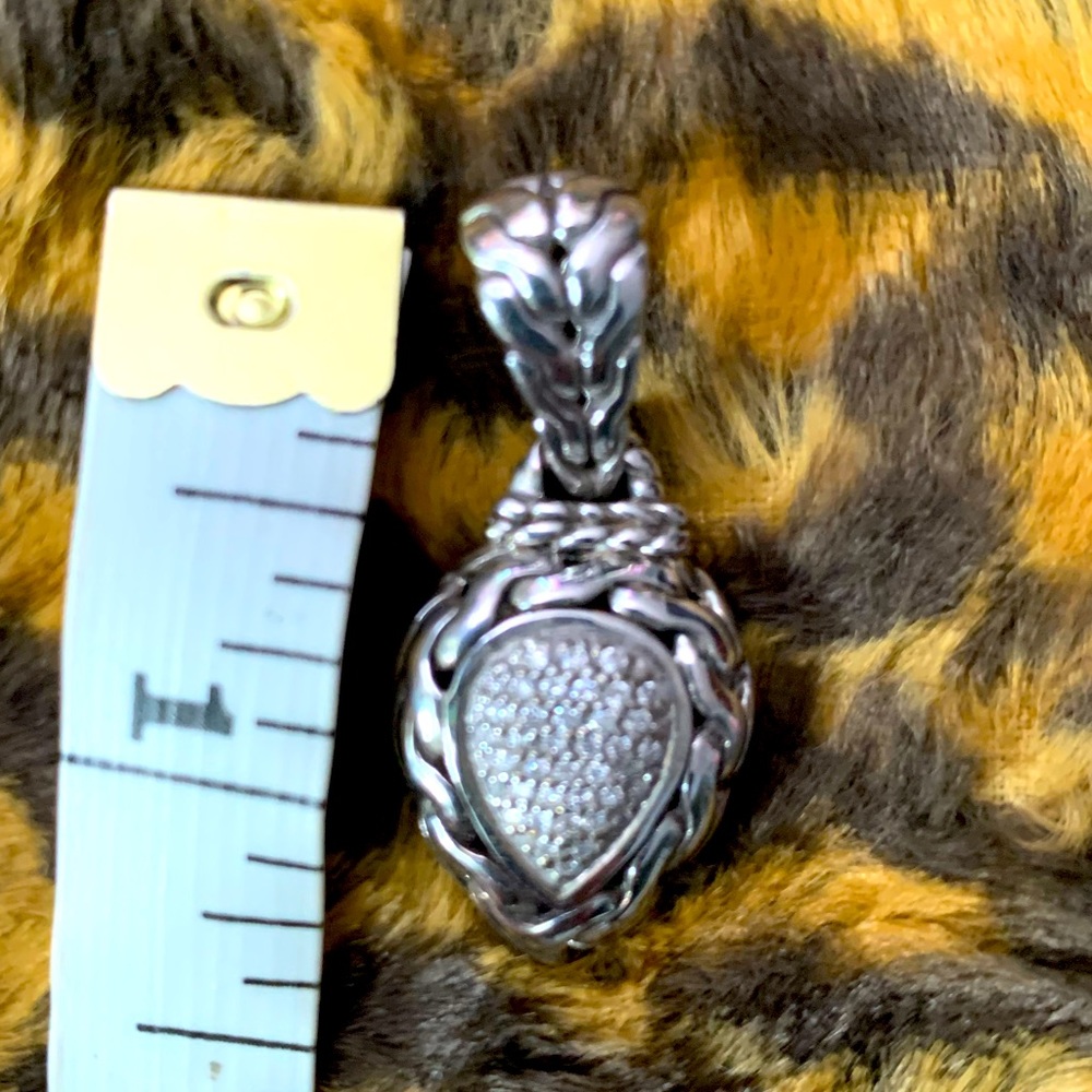 John Hardy 925 Sterling Silver and diamond pendant